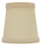 UpgradelightsÌÎå«Ì´åÂ Beige Silk 4 Inch English Barrel Clip on Chandelier Lampshades (Set of 6)