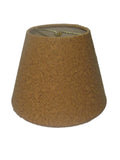 Upgrade Lights Set of Six European 6 inch Barrel Style Chandelier Lamp Shade in Natural Cork