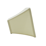 Square Bell 8 Inch Clip on Candle Stick Replacement Lamp Shade Eggshell
