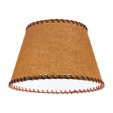 Oiled Parchment 16 Inch Empire Washer Fitter Lamp Shade with Stitched Trim