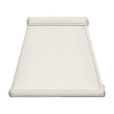 Upgradelights Off White Supreme Satin 7 Inch Basic Rectangle Clip On Lampshade