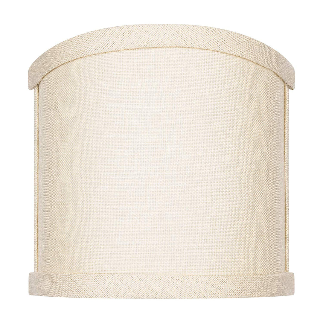 4 Inch Wall Sconce Shield Clip On Lamp Shade (Beige Linen)