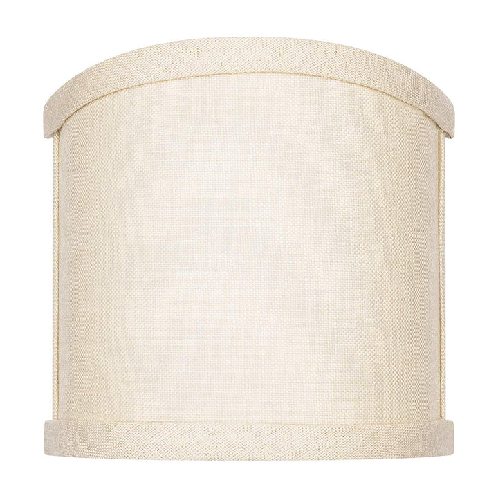 4 Inch Wall Sconce Shield Clip On Lamp Shade (Beige Linen)
