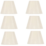 Upgrade Lights ÌÎå«ÌÎ_ÌÎå«ÌÎÌ¢ Set of Six - 5 Inch White English Barrel Silk Chandelier Shades