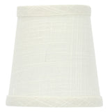UpgradeLights Off White Linen 4 Inch Chandelier Shade