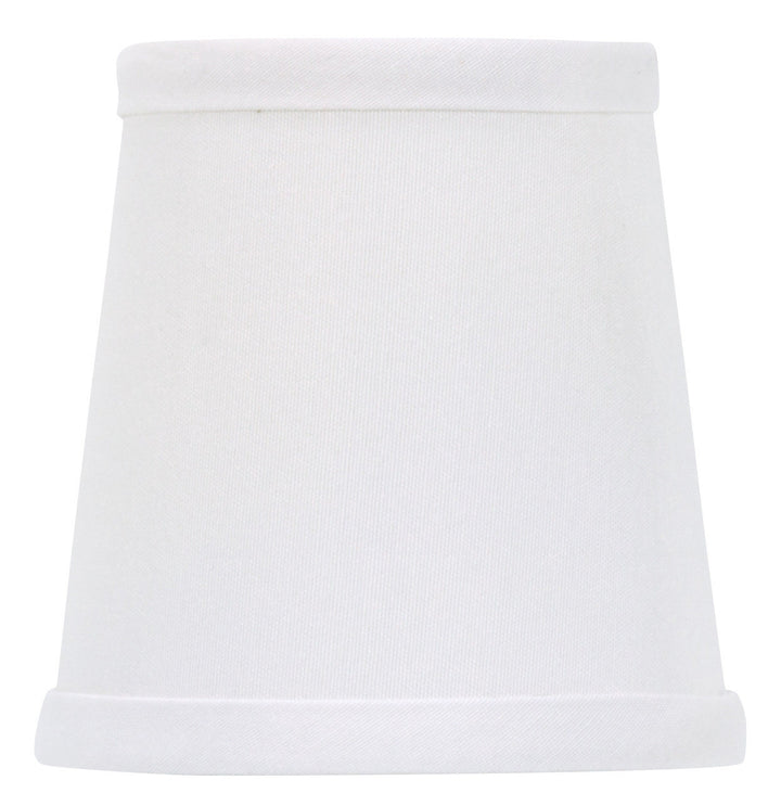 UpgradeLights White 4 Inch Drum Chandelier Lamp Shades Clips Onto Bulb
