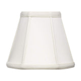 Upgradelights Off White Supreme Satin 8 Inch Basic Empire Clip On Lampshade 4.5x8x6