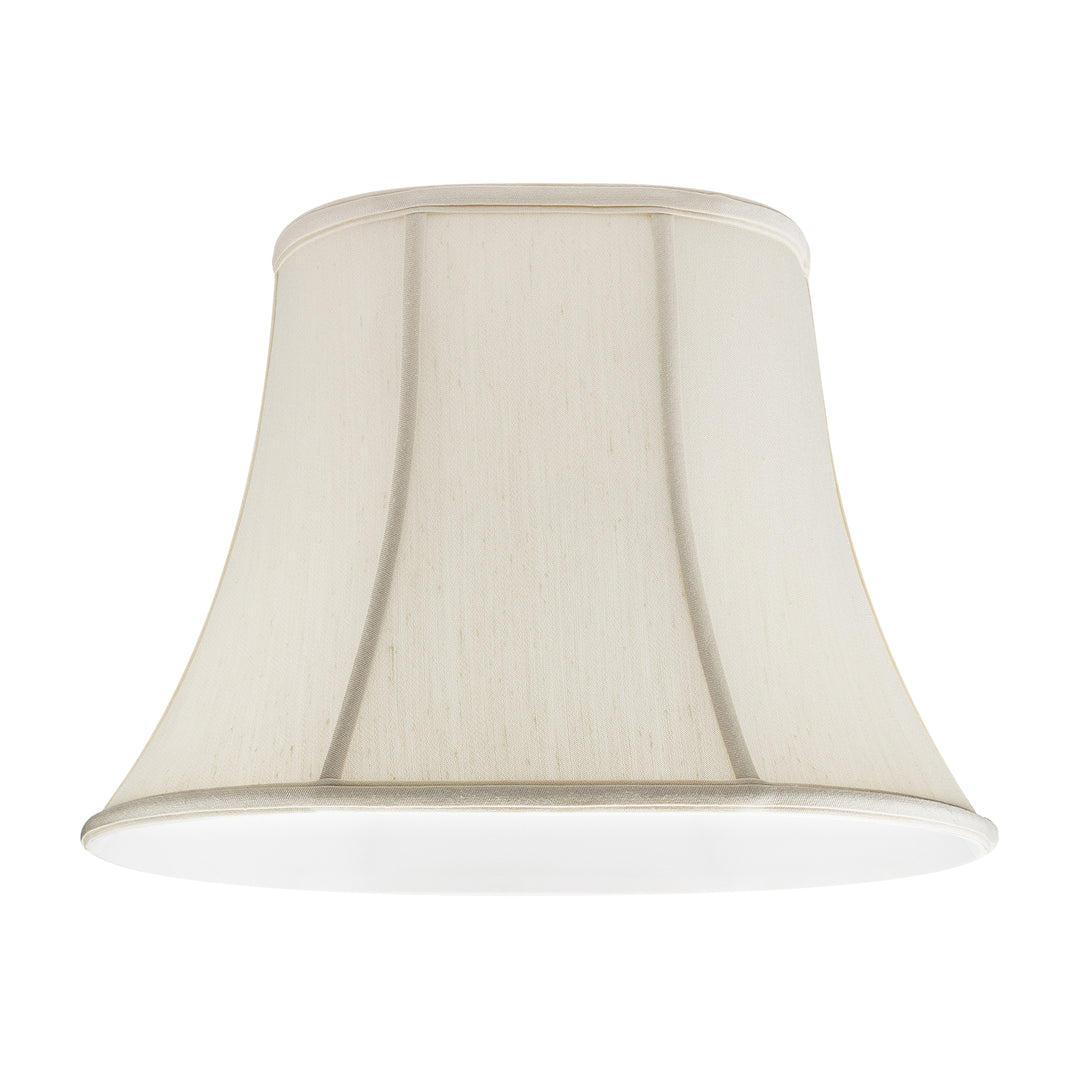 Off White Silk Shantung Oval Bell Lamp Shade