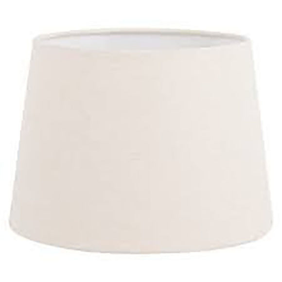 Upgradelights White Eggshell Linen 7 Inch European Barrel Clip on Chandelier Lampshade
