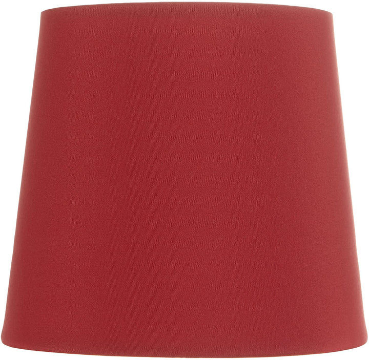 Red Four Inch Tapered Drum Clip on Chandelier Lampshade