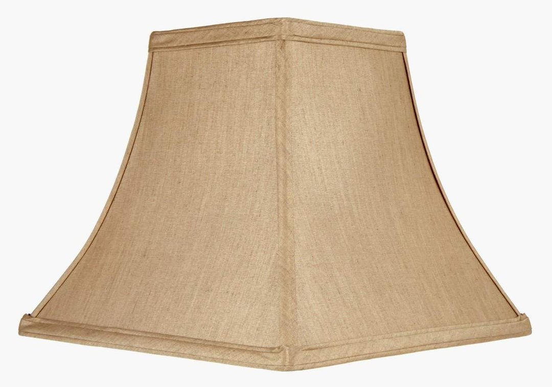 UpgradeLights Square Bell 10 Inch Candle Stick Replacement Lamp Shade Tan