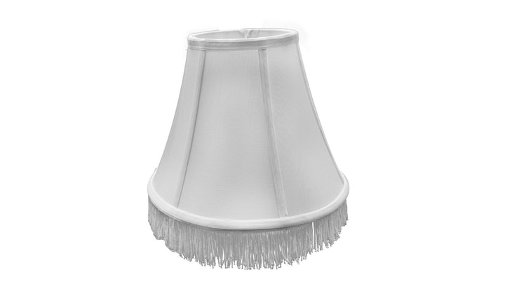 Shantung Silk 10 Inch Bell Uno Lamp Shade with Fringe