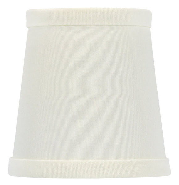 UpgradeLights Eggshell Silk European Barrel 4 Inch Chandelier Shades