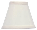 UpgradeLights Set of 2 Eggshell Chandelier Lamp Shades That Clip Onto Flame Tip Bulbs Empire Shape