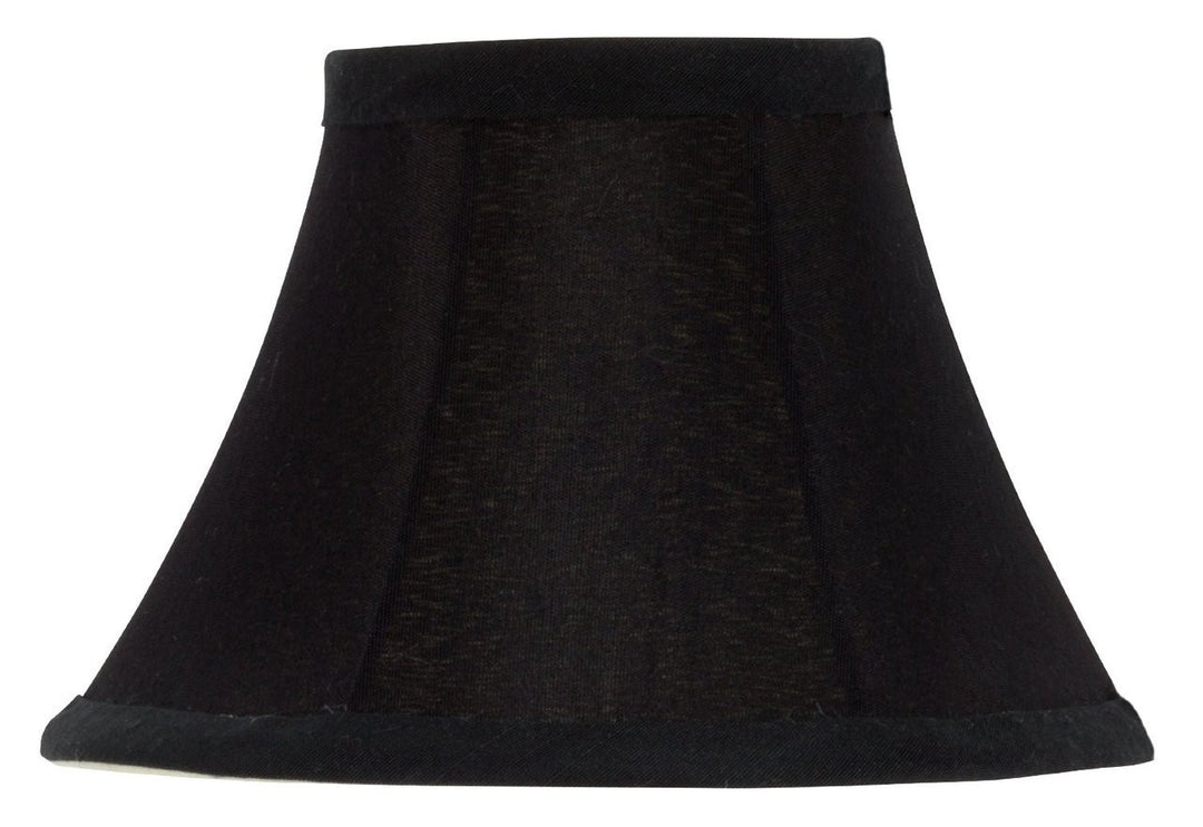 UpgradeLights Chandelier Lamp Shades 6 inch Black Silk with Gold Lining