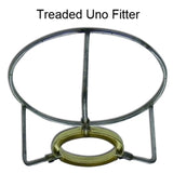 UpgradeLights Beige Silk 12 Inch European Drum Lampshade with Uno Fitter