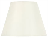 UpgradeLights Cream Silk 12 Inch European Drum Lampshade with Uno Fitter