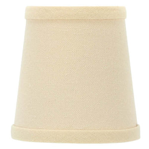 UpgradeLights Beige Linen Chandelier Shade Euro Barrel Drums