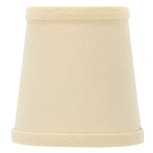 UpgradeLights Beige Linen Chandelier Shade Euro Barrel Drums