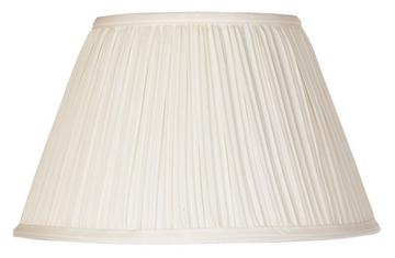 White Mushroom Pleat 10 Inch Clip on Lampshade Replacement (6x10x7.5)