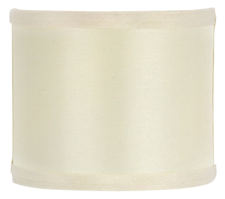 UpgradeLights White Eggshell Silk 5 Inch Wall Sconce Shield Lamp Half Shade