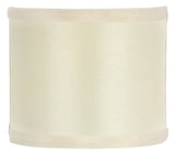 UpgradeLights White Eggshell Silk 5 Inch Wall Sconce Shield Lamp Half Shade