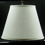 UpgradeLights White Burlap 17 Inch Traditional Drum Portable Swag Lampshade