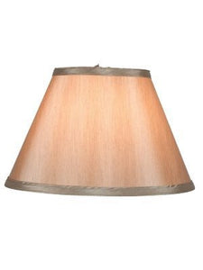 Upgradelights Tan Silk 12 inch Washer Shade with Conversion Kit 
