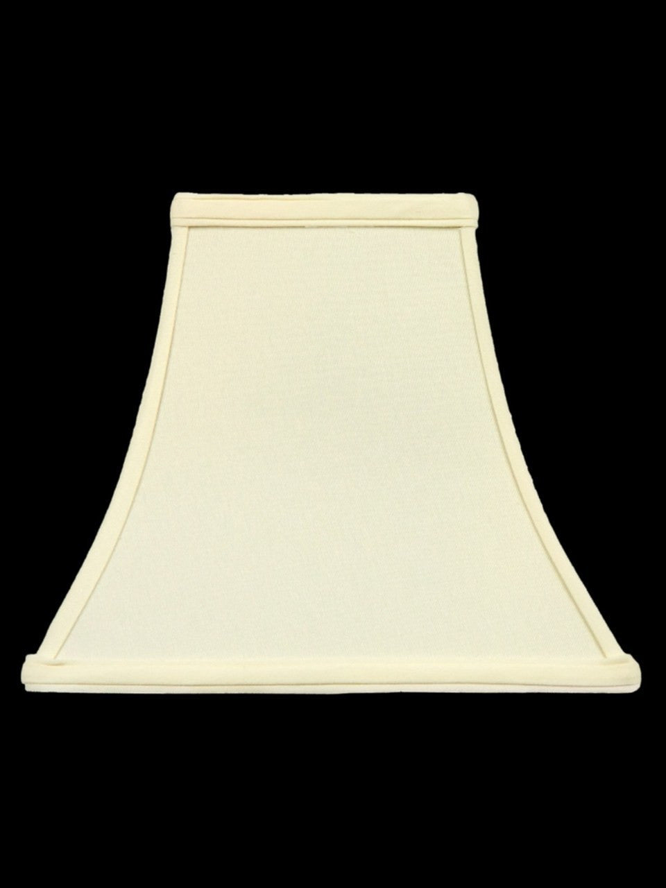 UpgradeLights White Eggshell Silk 10 Inch Square Bell Candle Stick Replacement Lamp Shade