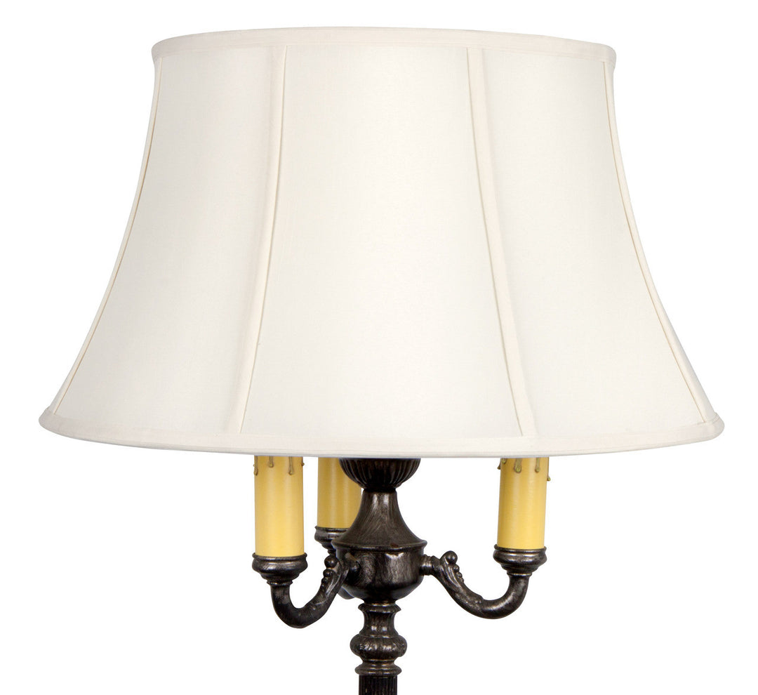 UpgradeLights Floor Lamp Drum Lamp Shade Replacement 19 Inch (Eggshell Silk)