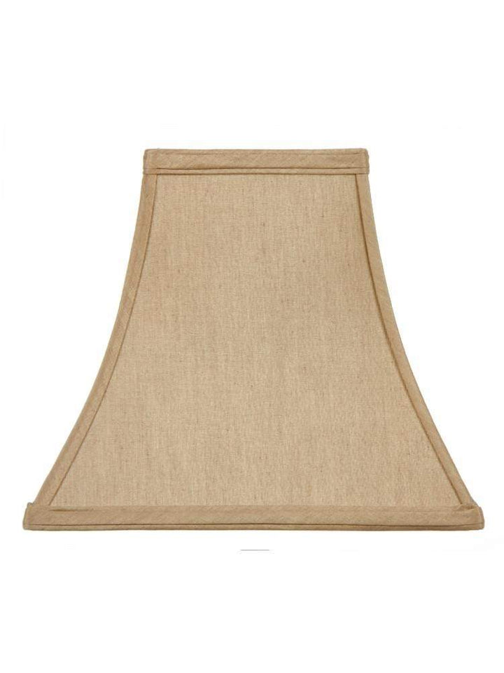 UpgradeLights Square Bell 10 Inch Candle Stick Replacement Lamp Shade Tan