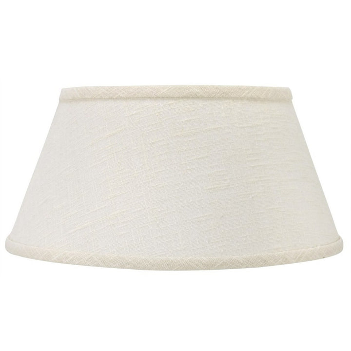UpgradeLights White Linen 16 Inch Bouillotte Style Lampshade Replacement