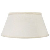 UpgradeLights White Linen 14 Inch Bouillotte Style Lampshade Replacement