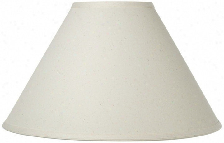 UpgradeLights White Eggshell Linen 12 Inch Round Flare Chimney Style Oil Lampshade Replacement