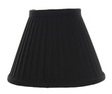 UpgradeLightsÌÎå«Ì´åÂ Silk Side Pleat 5 Inch Black with Gold Chandelier Shade Mini Clip on