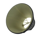 UpgradeLightsÌÎå«Ì´åÂ Silk Side Pleat 5 Inch Black with Gold Chandelier Shade Mini Clip on