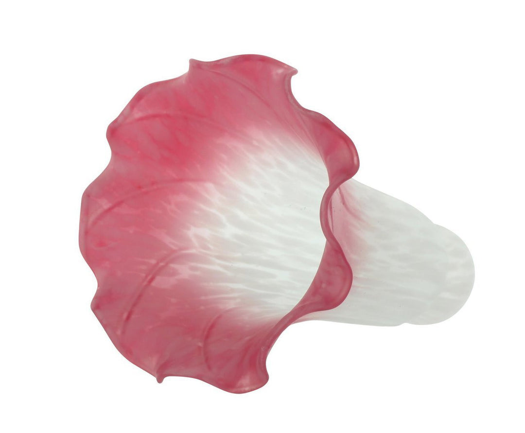 Upgradelights Cherry and White Glass Lily Lampshade Replacement