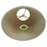 Upgradelights Tan Silk 12 inch Washer Shade with Conversion Kit 