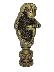 Antique Brass Decorative Monkey Lamp Shade Finial