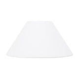 White Linen Empire Coolie 10 Inch Clip On Lamp Shade